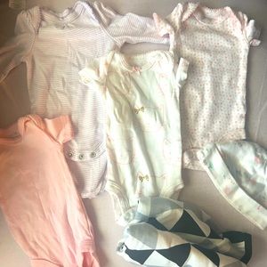 Newborn/preemie clothes girl and accesories